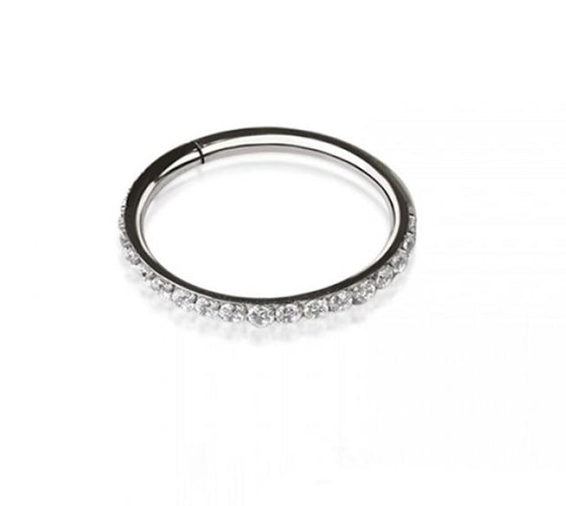 Thin Sparkle Hoop 10mm