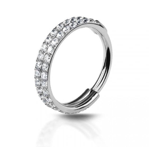 Double Sparkle 10mm Hoops