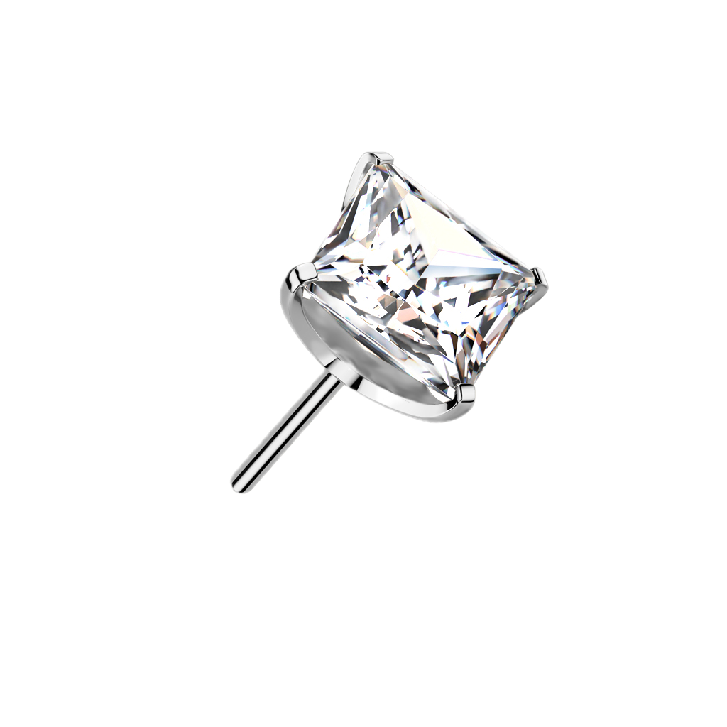 Large Square Gem Flat Back
