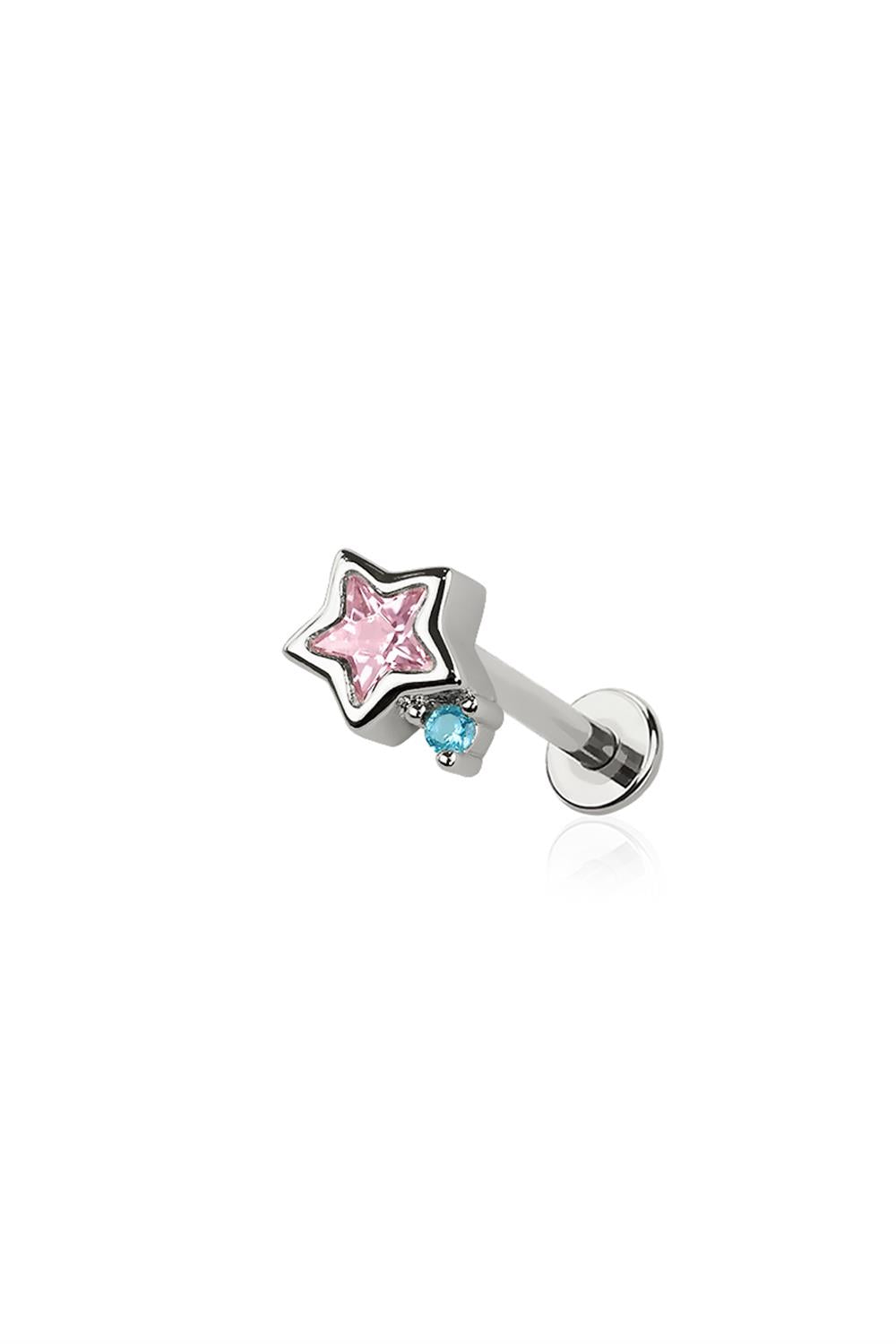 Pink Star Flat Back
