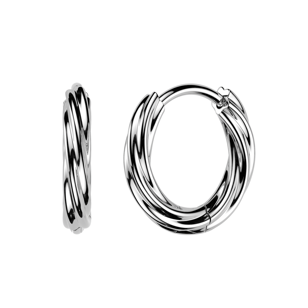 Twister Clicker Huggie Hoops
