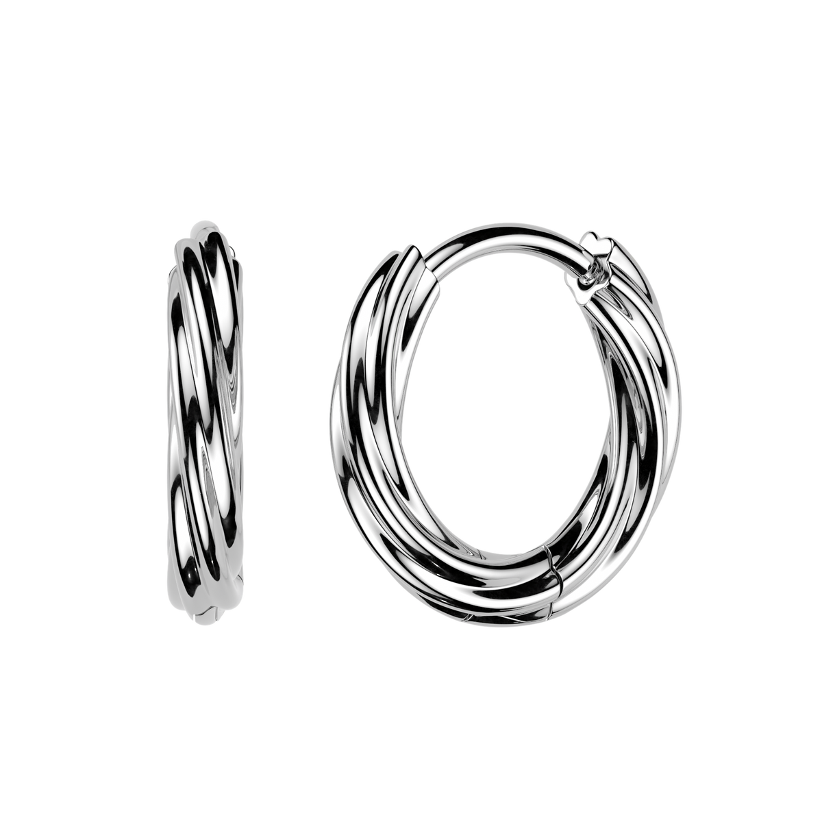 Twister Clicker Huggie Hoops