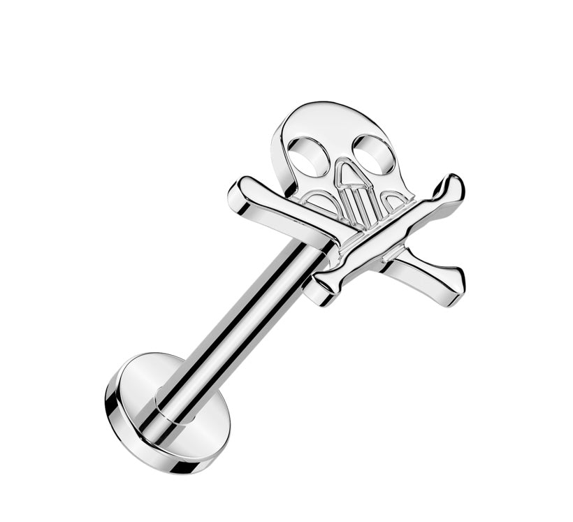Skull & Cross Bones Flat Back