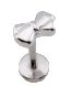 Small Bowtie Flat Back