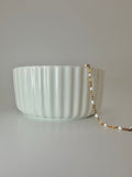 White Enamel- Gold