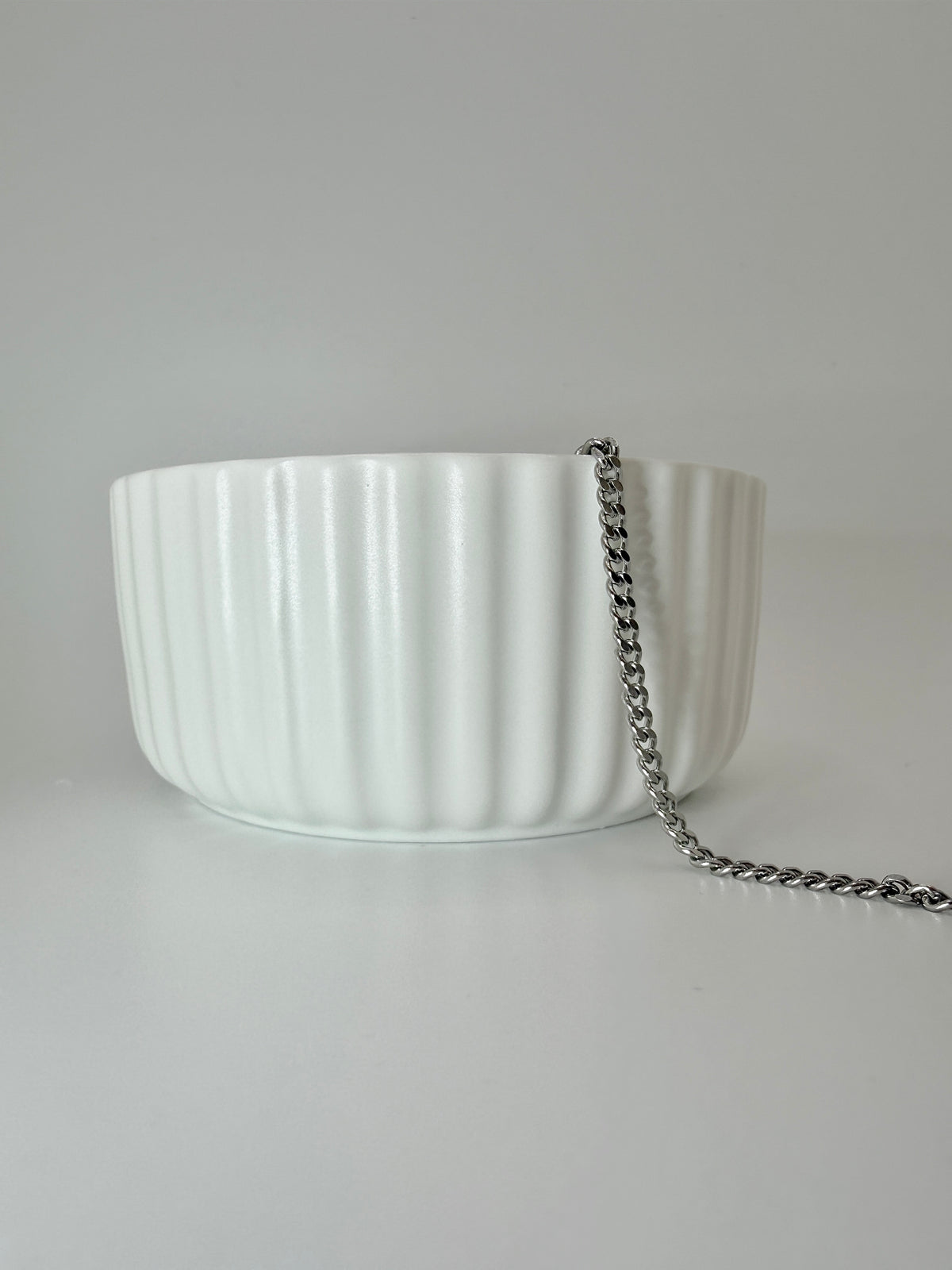 Small Curb- Silver