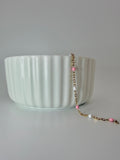 White and Pink Enamel- Gold