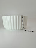 Black Enamel- Silver