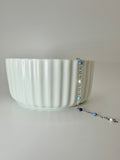 Multi-Blue Enamel- Silver