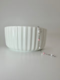 White and Pink Enamel- Silver