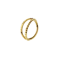 Double Banded Textured Hoops