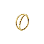 Double Banded Textured Hoops